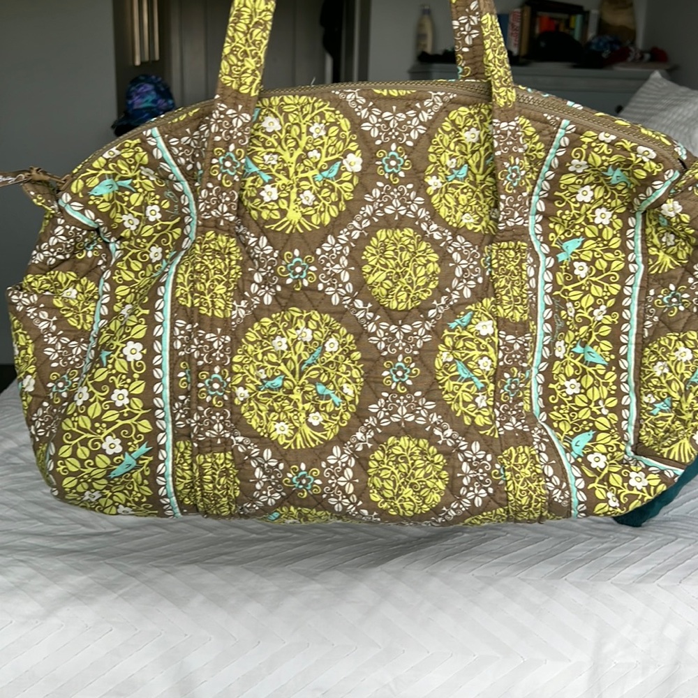 Vera Bradley medium duffle - Sittin in a tree print - retired Spring 2010
